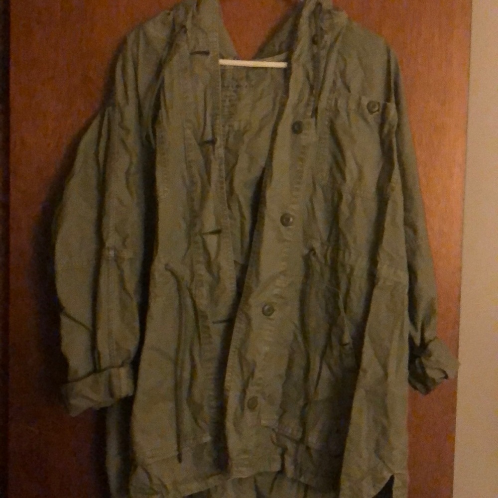 Green fall jacket